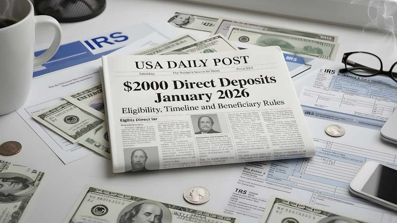 $2,000 Direct Deposits January 2026: Eligibility, Timeline & Beneficiary Rules