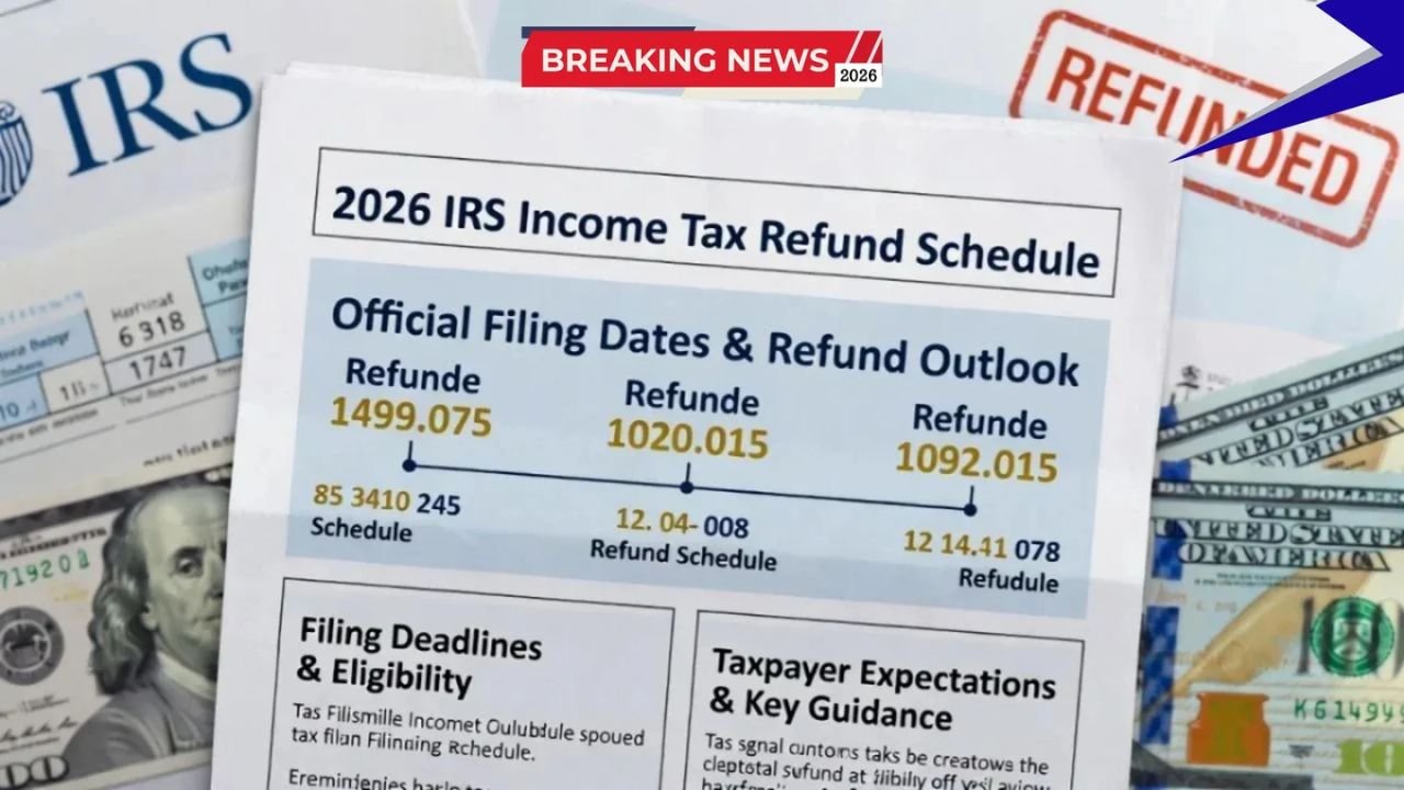 2026 IRS Income Tax Refund Schedule Explained: Official Filing Dates and Refund Outlook