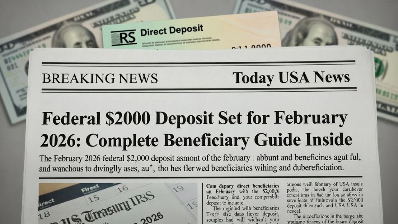 Federal $2,000 Deposit Set for February 2026: Complete Beneficiary Guide