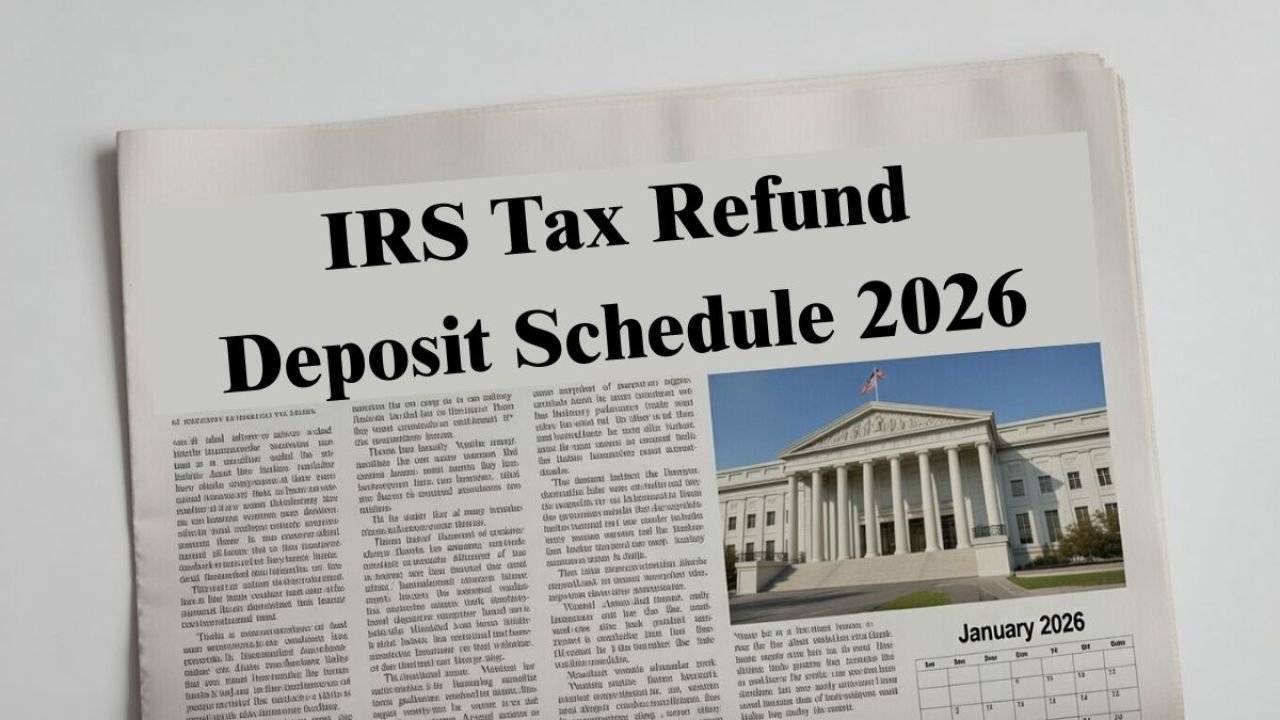 IRS Tax Refund Deposit Schedule 2026: Check Amount & Estimated Dates for Refund Payments in the USA