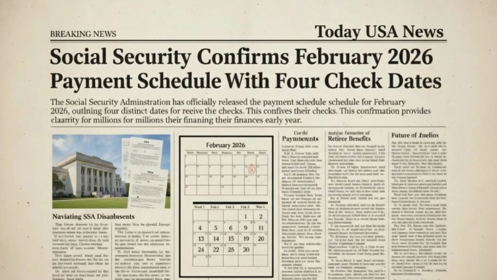 Social Security Confirms February 2026 Payment Schedule With Four Check ...